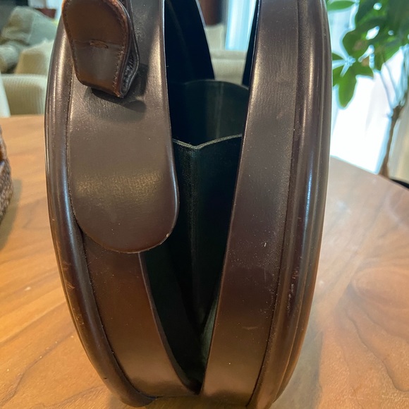 Vintage Leather ORIGINAL Oval Box Coblentz Evening Bag by Coblentz in NYC - Picture 10 of 12